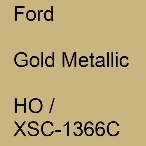 Ford, Gold Metallic, HO / XSC-1366C.